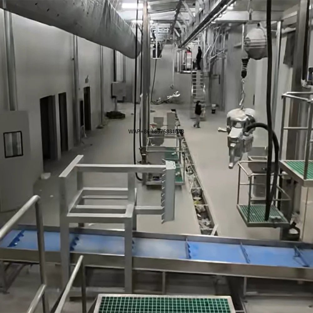 Heavy-Duty Goat and Sheep Slaughter Equipment Full Butchery Startup Tools with Halal Certification Includes Motor and Chiller
