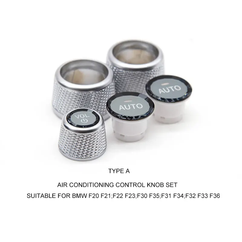 Crystal Car Volume Air Conditioning Control Knob Button Cover Replacement For BMW F30 F10 F25 F15 F02 G20 G30 G01G02 E60 E61