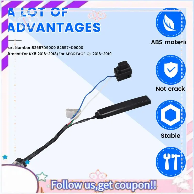 سهلة الاستخدام مقبض الباب الأمامي للسيارة زر صغير لكيا KX5 سبورتاج QL 2016 #4