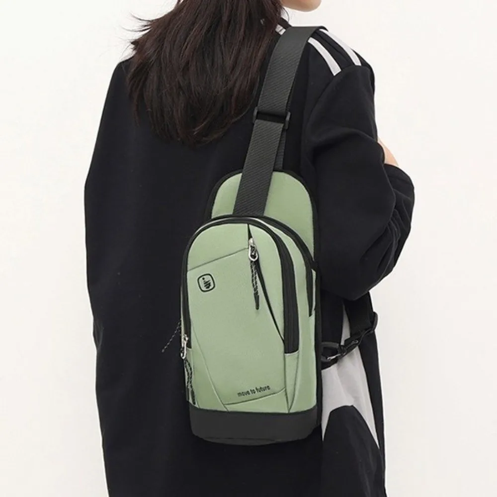 Повседневная мужская нагрудная сумка, многофункциональная сумка через плечо большой вместимости, легкая сумка на одно плечо