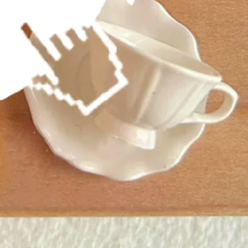 1 Uds. Casa de muñecas en miniatura, taza de café Retro francesa, modelo de placa, muebles de cocina, accesorios para decoración de casa de muñecas, juguetes para juego de imitación