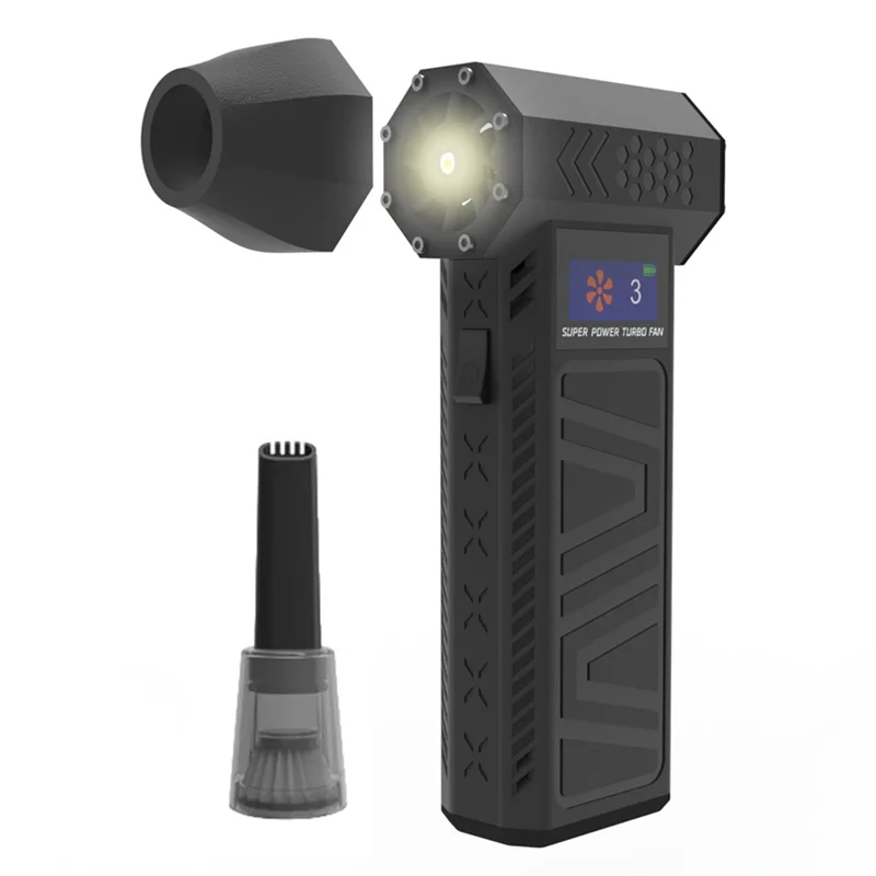 

TAIGH-мини-вентилятор, электрическая воздушная тряпка, 3-ступенчатая турбовентилятор с регулируемой скоростью ветра и вакуумной насадкой