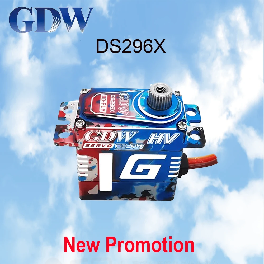 GDW DS296X 20g 10KG Steel Gear Metal Digital Coreless Micro Servo For RC Airplanes 30E Fixed Wing Turbojet Glider Robot Drone