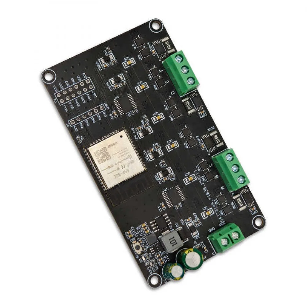 ESP32 Simple FOC Dual-way Brushless Motor Drive Board Onboard ESP32-WROOM-32E Module DC12V Brushless Motor Control Module 4