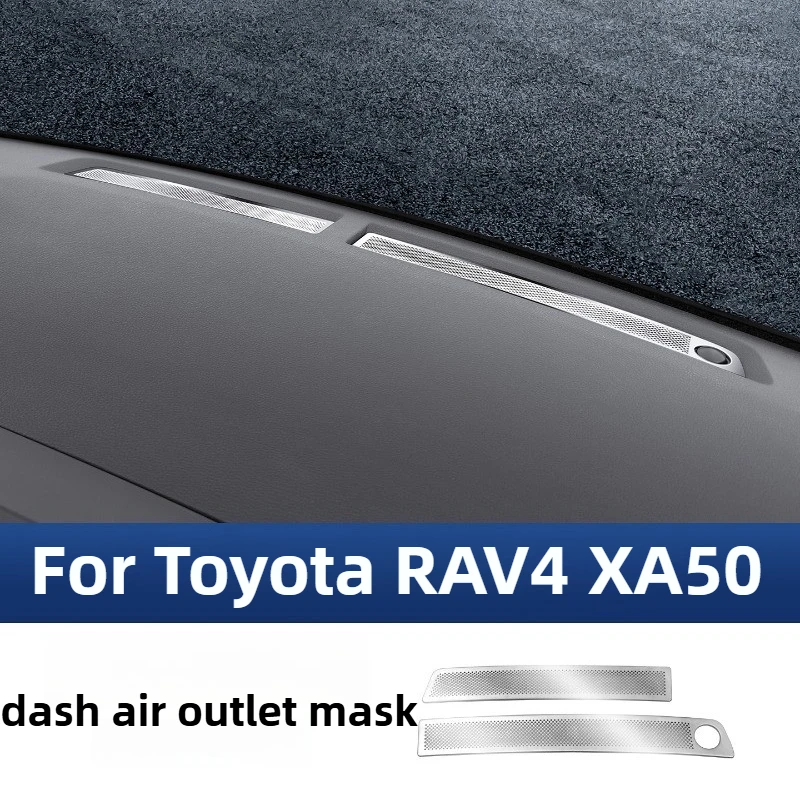 

Dashboard Air Vent Dust Cover For Toyota RAV4 XA50 Accessories 2026/2025 Stainless Steel Anti-Clog Wear-Resistant 2020-2024