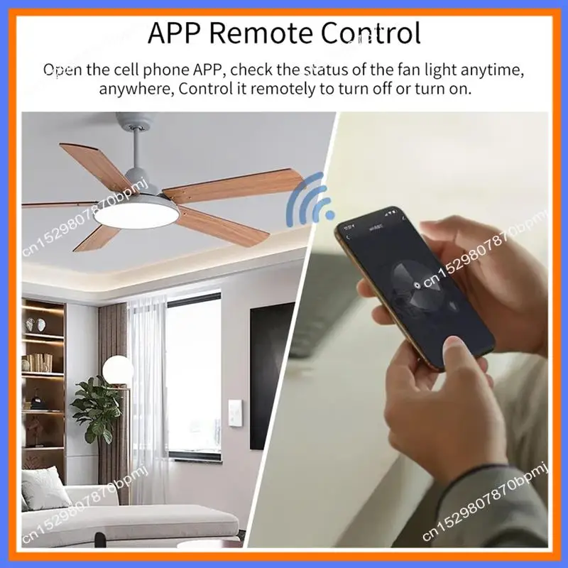 

BAAE Tuya Wi-Fi умный переключатель вентилятора потолочный вентилятор переключатель света регулировка скорости вентилятор выключатель света белый