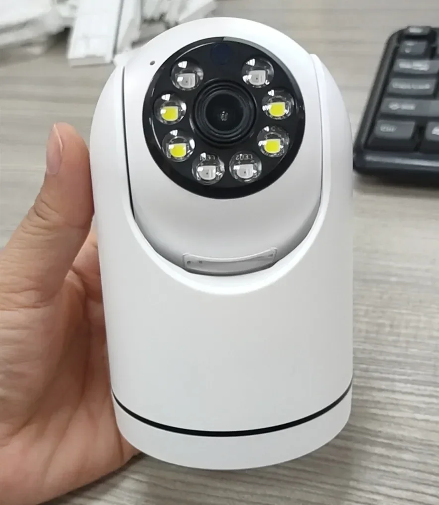 CARPBABA-Caméra de surveillance IP WiFi V360Pro 2MP, dispositif de sécurité domestique sans fil, babyphone vidéo, avec vision nocturne et document complet