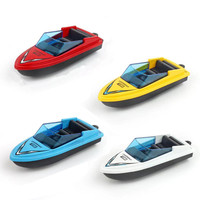 7CM MINI Alloy Speed Boat Model Toys Metal Yacht Transport Ship Model Ornament Watercraft Decoration Toys For Kids Gift