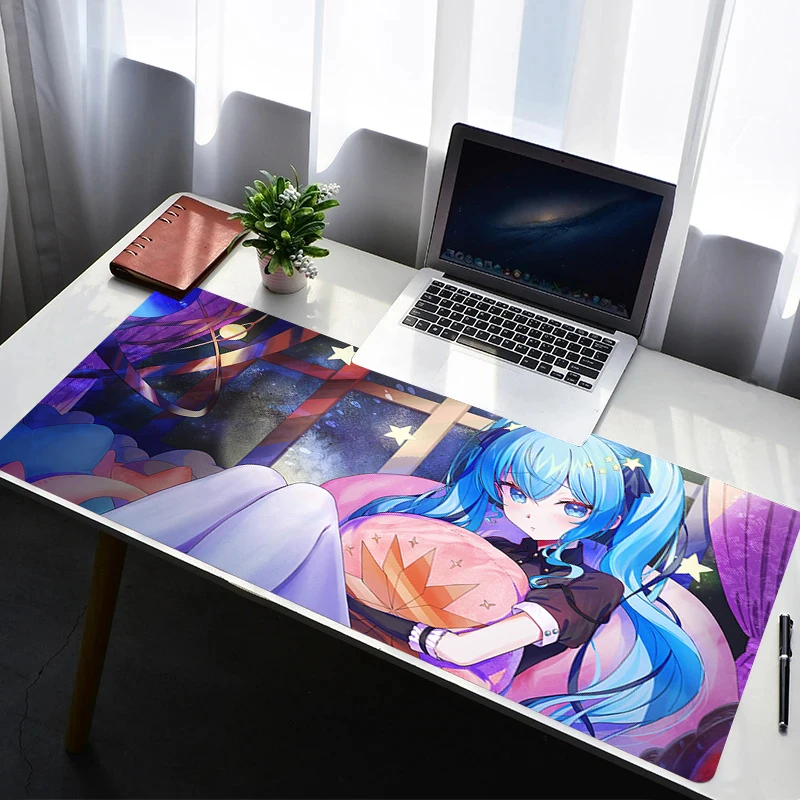 

Mouse Pad Laptop Non Slip Extended Desktop Mouse Mat Anime H-hololive Hoshimachi Suisei Keyboard Pad Gaming Accessories Mousepad