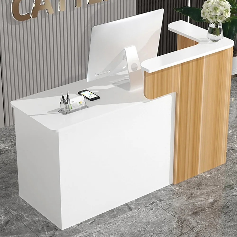 

Small reception desk for small spaces,Reception desk with counter,Reception desk,Suitable for small bars,clothing stores, store