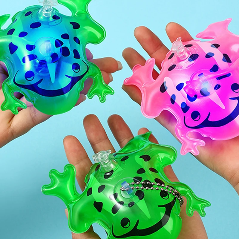 1pc 11/20cm aufblasbare Frosch leuchtende Luftballons Schwimmbad Party Wasserspiel Luftballons Strand Sport Dusche Frosch Spaß Spielzeug für Kinder