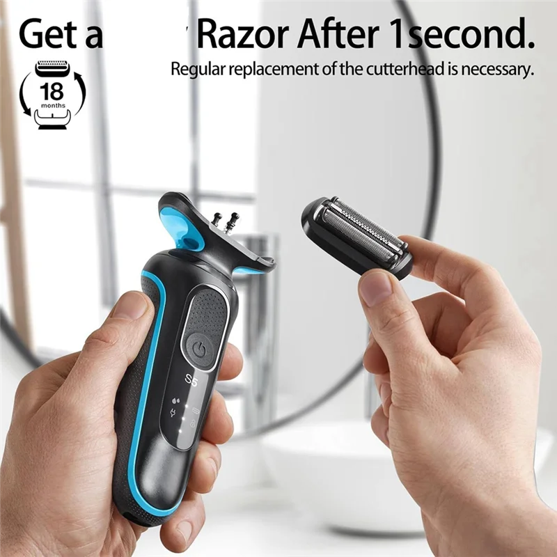 For Braun Shavers 21B Heads Accessories Series 3 Blades Replacement Parts Brushs Brush-T33C