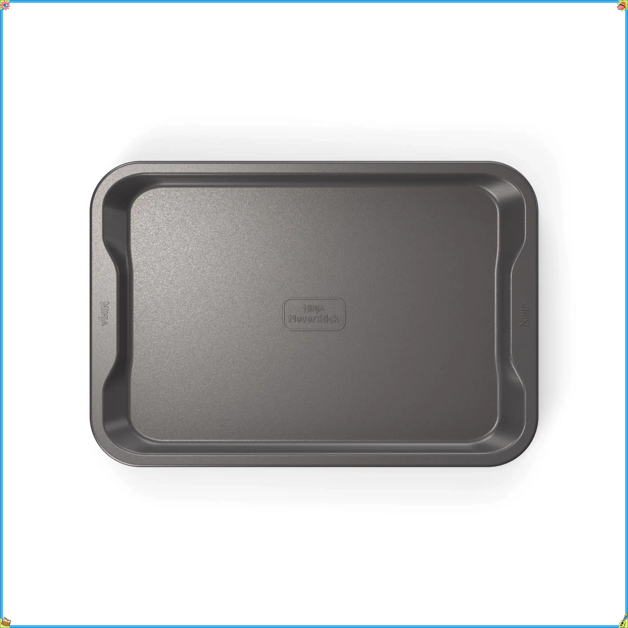 

Nonstick Baking Sheet, 2 Pack, 9x13 Inch, Aluminized Steel, NeverStick, For Roasting, Cookies, Even Heat, Easy Clean, Value Set