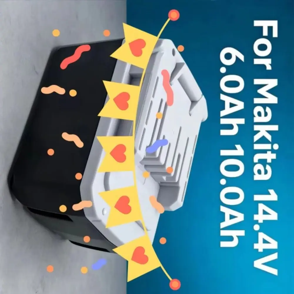 

Новая литий-ионная батарея 14.4В 6.0Ач 10.0Ач для Makita, замена для BL1415G BL1413G BL1460G DC18WA UH480D UH520D UM16