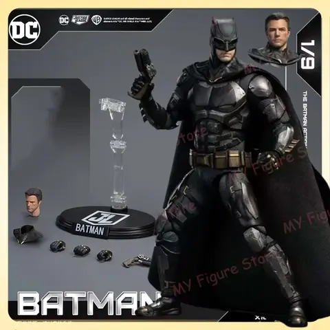 오리지널 Fondjoy 전술 Batsuit 배트맨 그림 1/9 Zack Snyder의 Justice League 배트맨 피규어 형사 만화 PVC 아이 장난감