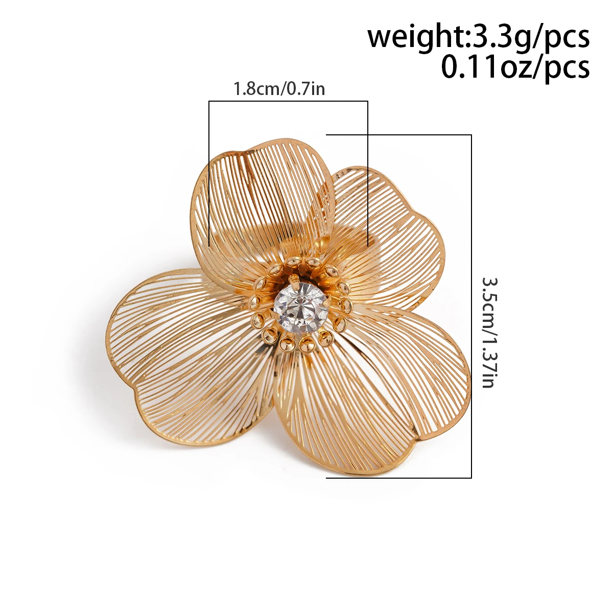 Ingemark Taglia 8 Eleganti anelli con fiori di foglia di ginkgo per le donne Signore Retro color oro Knuckle Ring Wed Accessori per gioielli Regalo