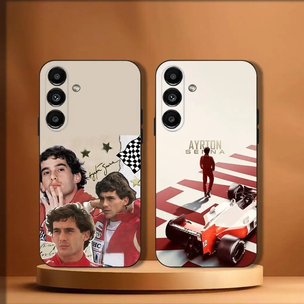 

Driver A-Ayrtons S-Sennas Phone Case For Samsung Galaxy A20,A21s,A22,A31,A32,A52,A53,A72,73,A80 Soft Black Cover