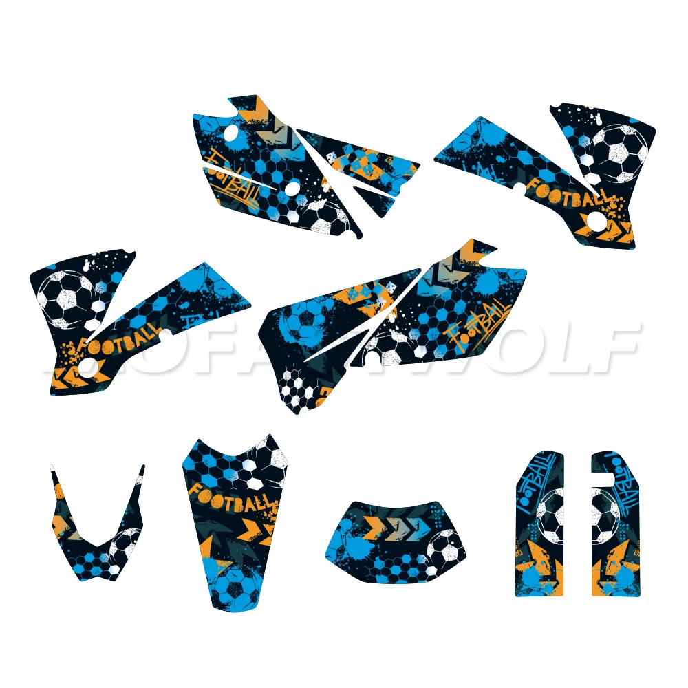 ملصقات رسومات تزيين جسم الدراجة النارية مناسبة لـ EXC 2004 125 200 250 300 400 450 525