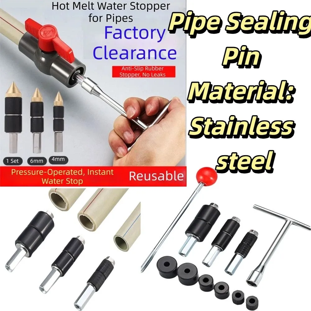 Universal Set PPR Pipe Water Stop Needle Complete Set Professional Artifact Pipeline Sealing Tool Easy Operation Firm Durable