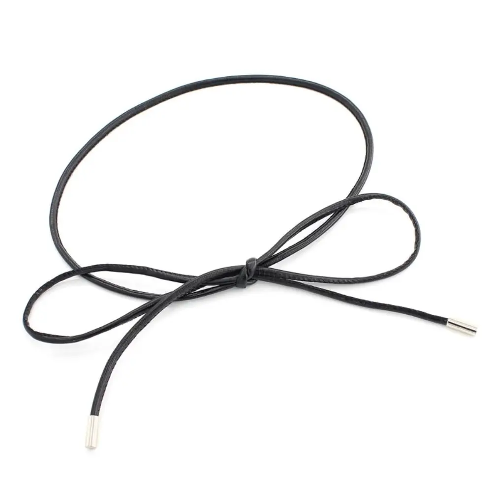 

Korean Style Thin Belt Bowknot Belts Dress Decoration Belts PU Leather Waist Belt Waist Belts Jeans Belts Bow Knotted Belt