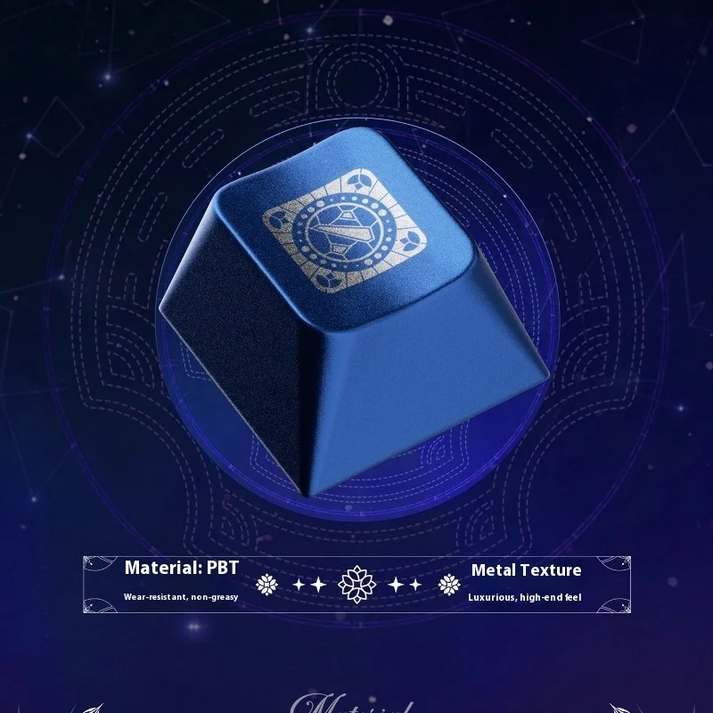 Новые колпачки для клавиш серии PIIFOX «Звездная Луна Священник» с металлическим покрытием и оригинальным заводским процессом термосублимации 146, колпачки для клавиш
