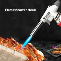 Handy Flame Gun  Welding Gas Burner Flame Gas Torch Flame Gun Blow for BBQ Camping Cooking  camping equipment