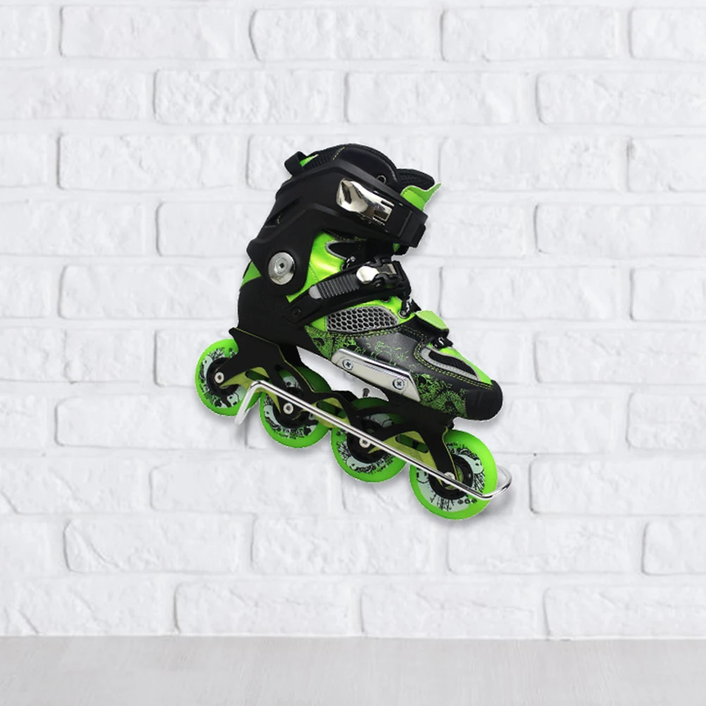 

2 Pcs Skate Rack Hangers Sample Display Exhibition Bracket Roller Skates Boot Storage Stainless Steel Man Skateboard Hardware