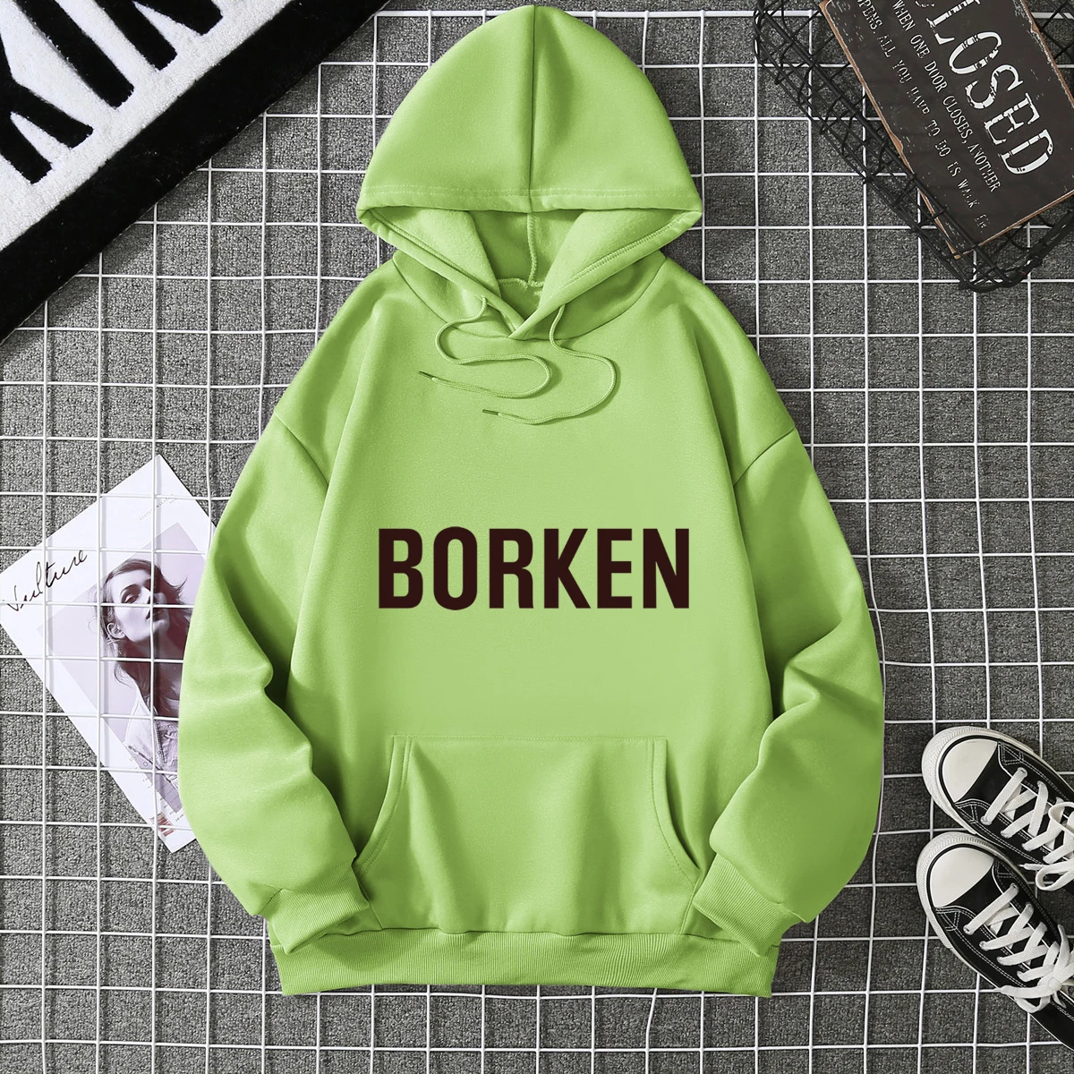 Dames sweatshirt met lange mouwen en capuchon uit 2025 met bedrukte retro hiphopstijl voor sport- en vrijetijdskleding over seizoenen CYXX 341