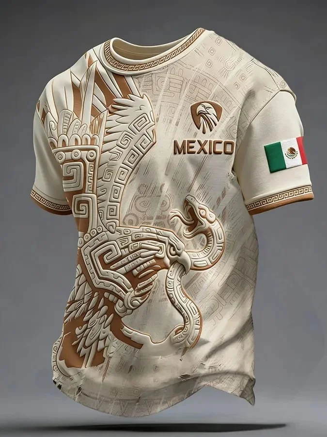2026-27 Edition Mexican Fans Football Training T-Shirt - 3D Digital Printing - Comfortable and Breathable - Family Clothing Y2k