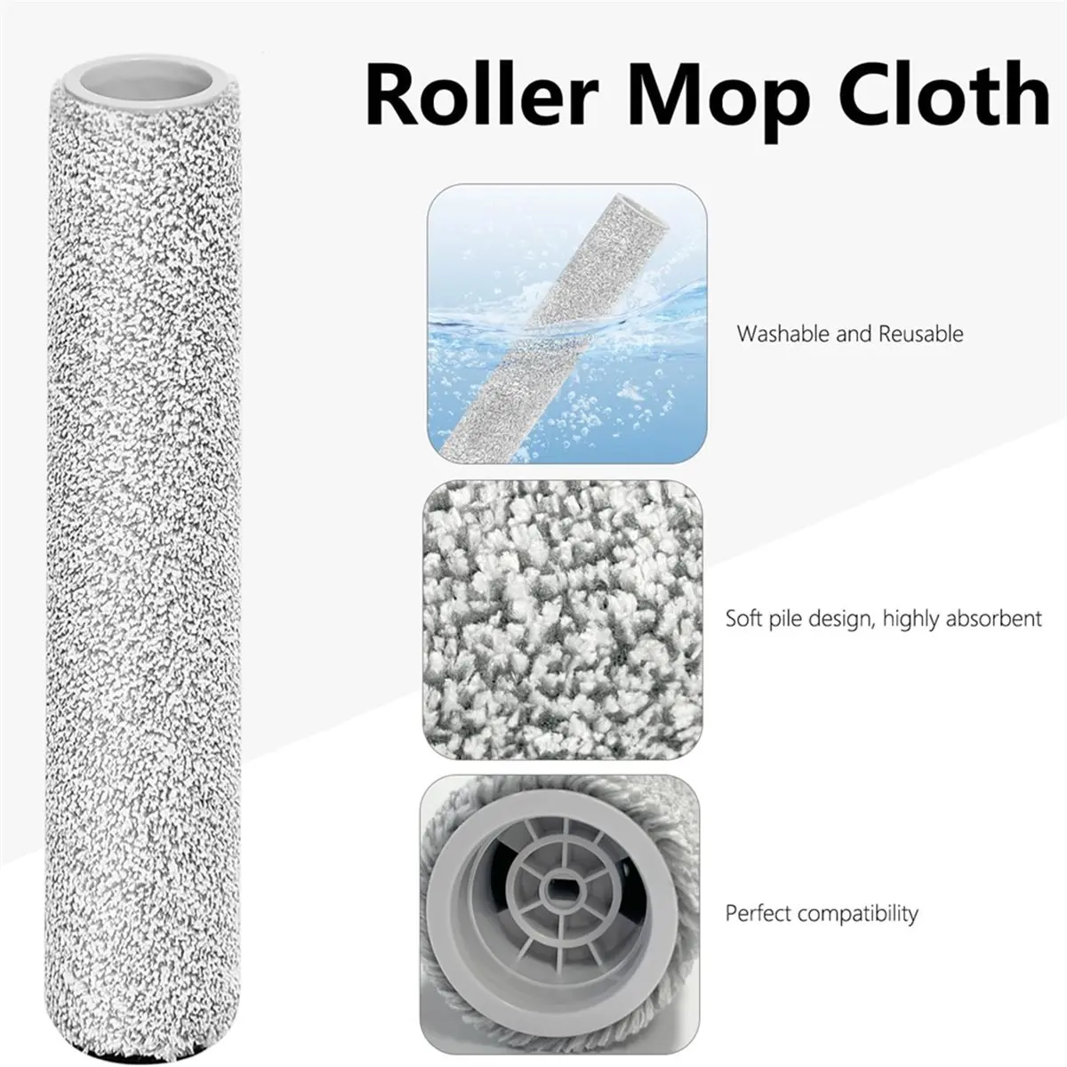 

34PCS Main Side Brush HEPA Filter Mop Cloth Dust Bag for Qrevo Curv 2 Robot Vacuum Cleaner Accessories