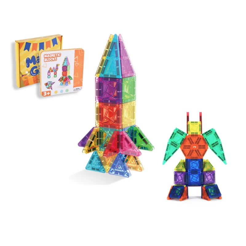 26-60個 マグネットビルディングブロック ミニ磁気タイル 3.75CM カラフルウィンドウピース マグネットシート 磁気ブロック
