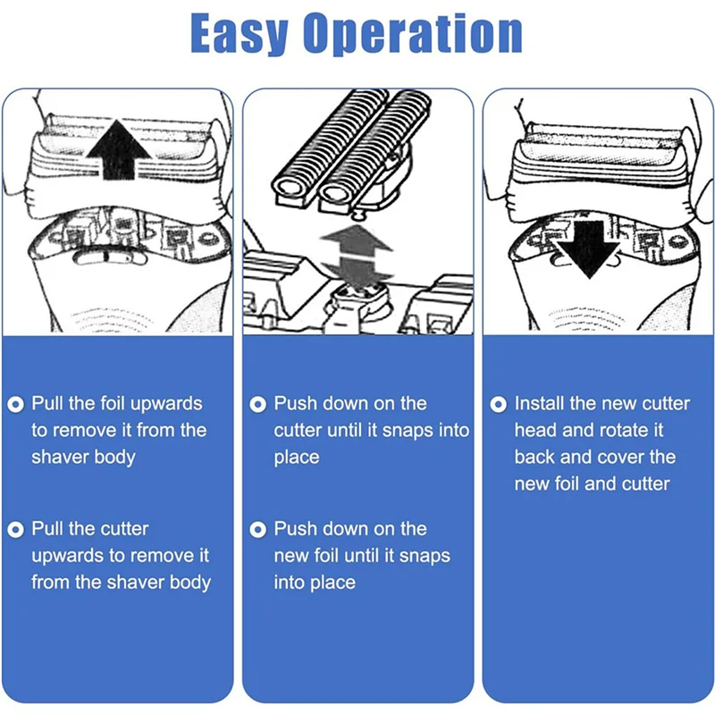 

ABAH-3 шт. 94 м сменная бритвенная головка для мужской бритвы Braun Series 9/9 Pro 9040S, 9080Cc, 9093S, 9095Cc электробритва
