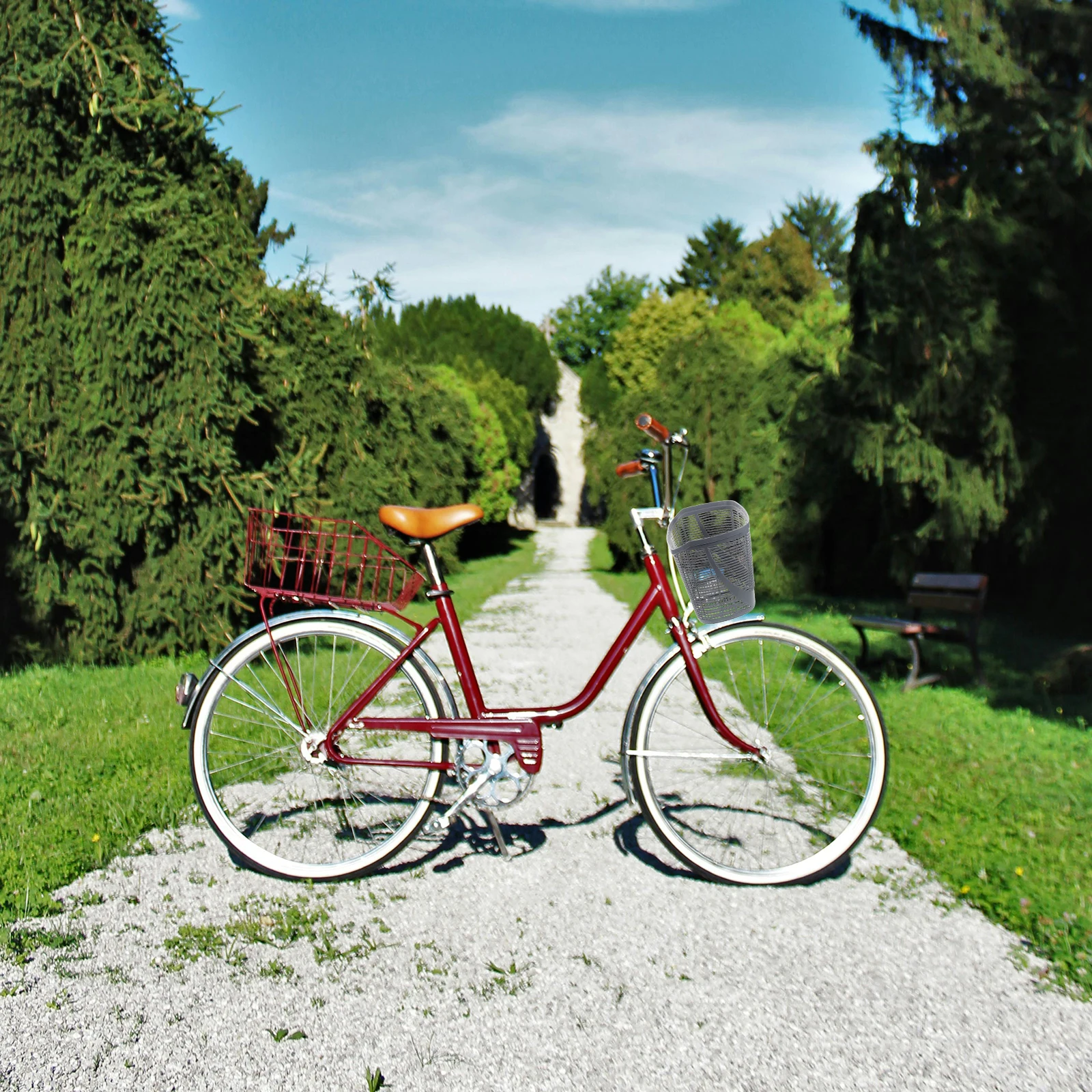 

Bicycle Basket for Bicycles Handlebar Bike Vegetable Baskets Front Plastic Accessories