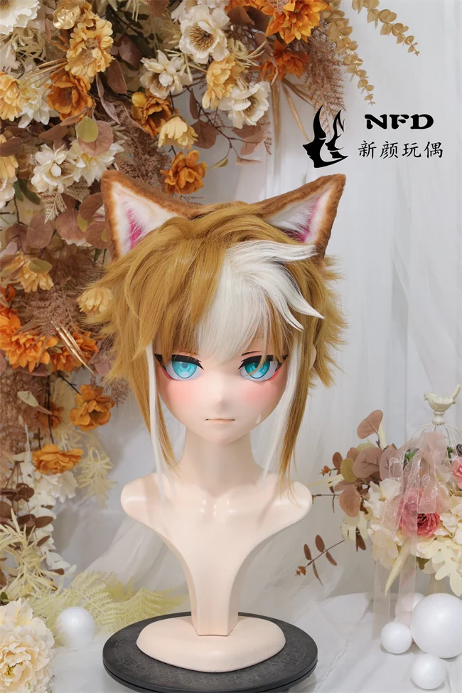 

(NFD-47-15)Customize Full Head With Lock Crossdress Doll Female/Girl Japanese Anime Cartoon Character Kig Cosplay Kigurumi Mask