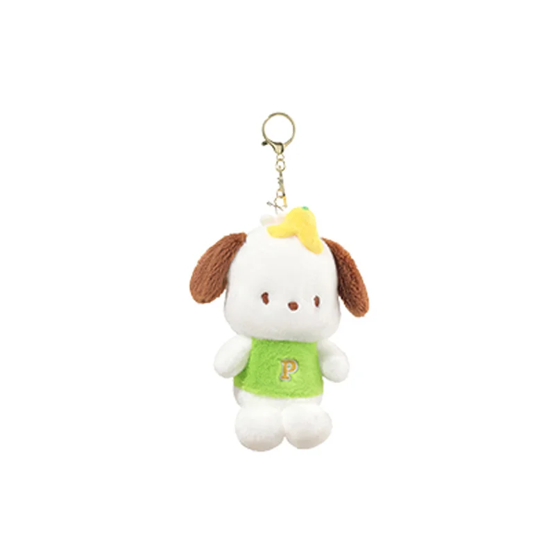 حقيبة كرتونية لطيفة للغاية وKawaii Pochacco من القطيفة، ألعاب سلسلة مفاتيح رائعة بطابع الموز