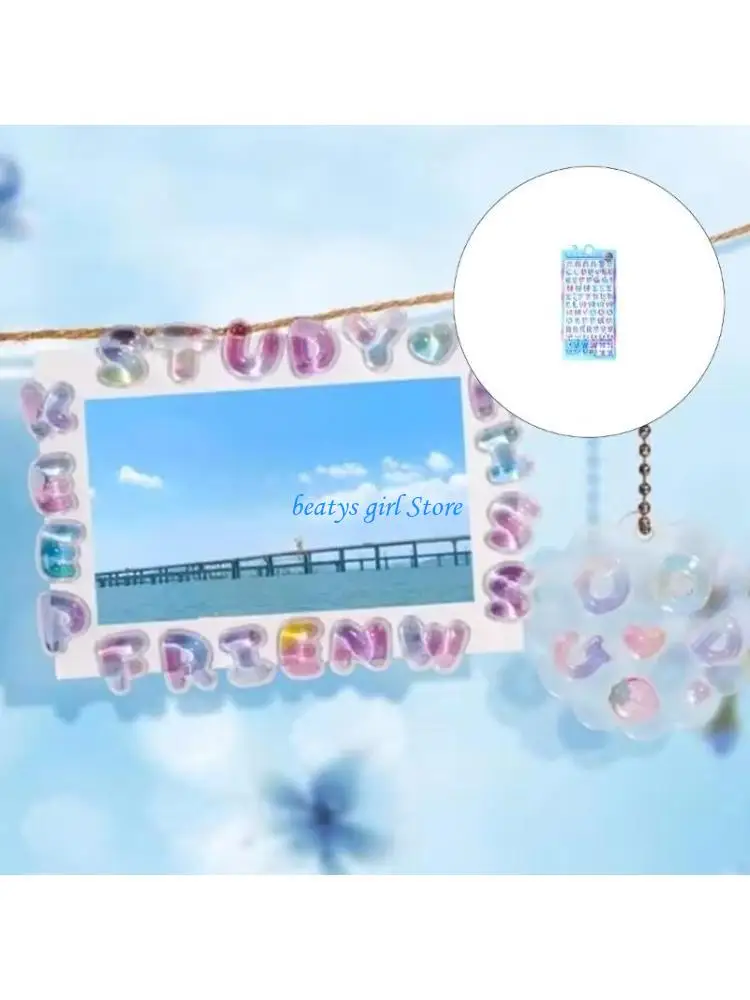 C7AB Educational Colorful Letter Puzzle Sticker With 3D Raised Design For Kids Learning English Letters Safe Easy To Use