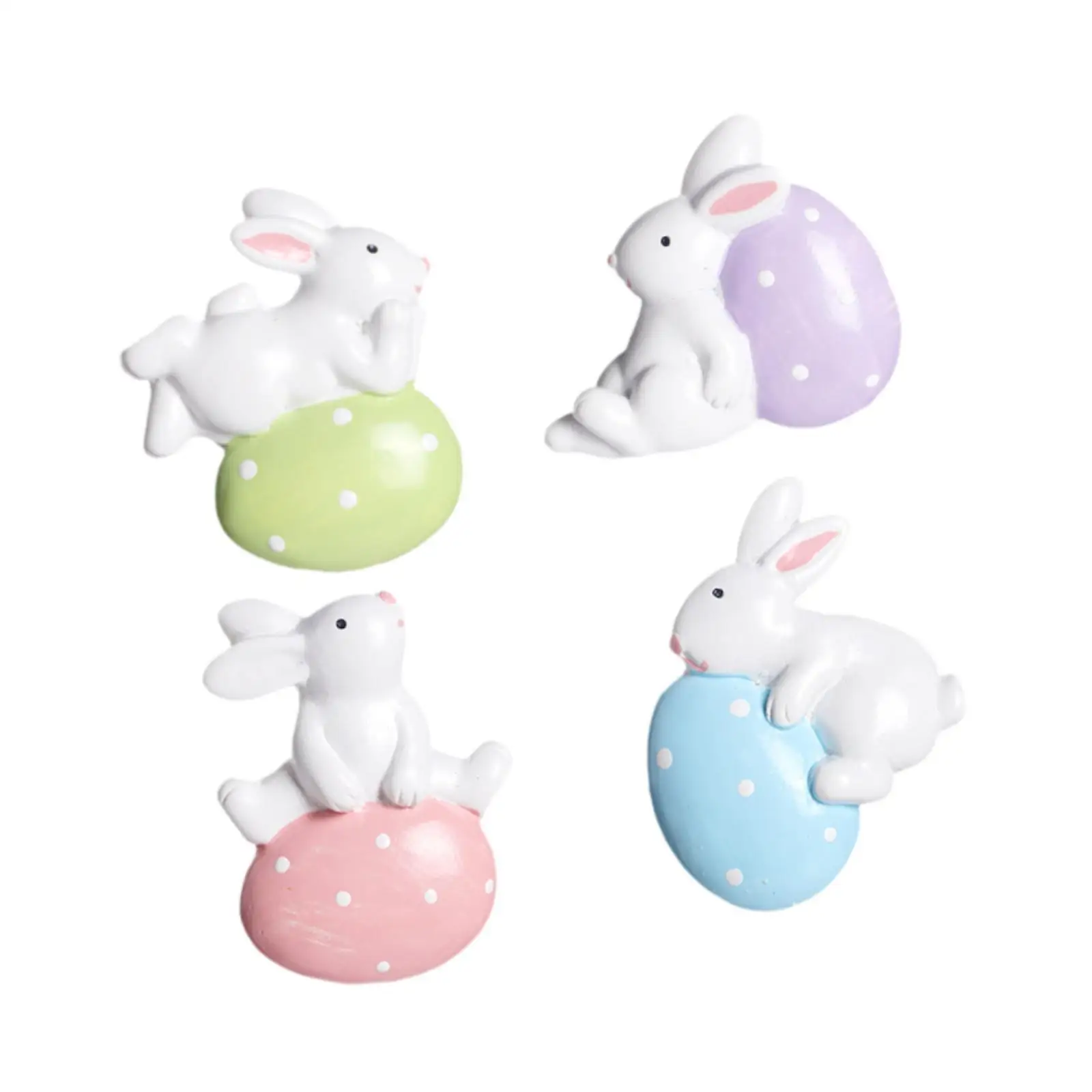 4 Pieces Bunny Shaped Fridge Stickers for Seasonal Decor And Gifting