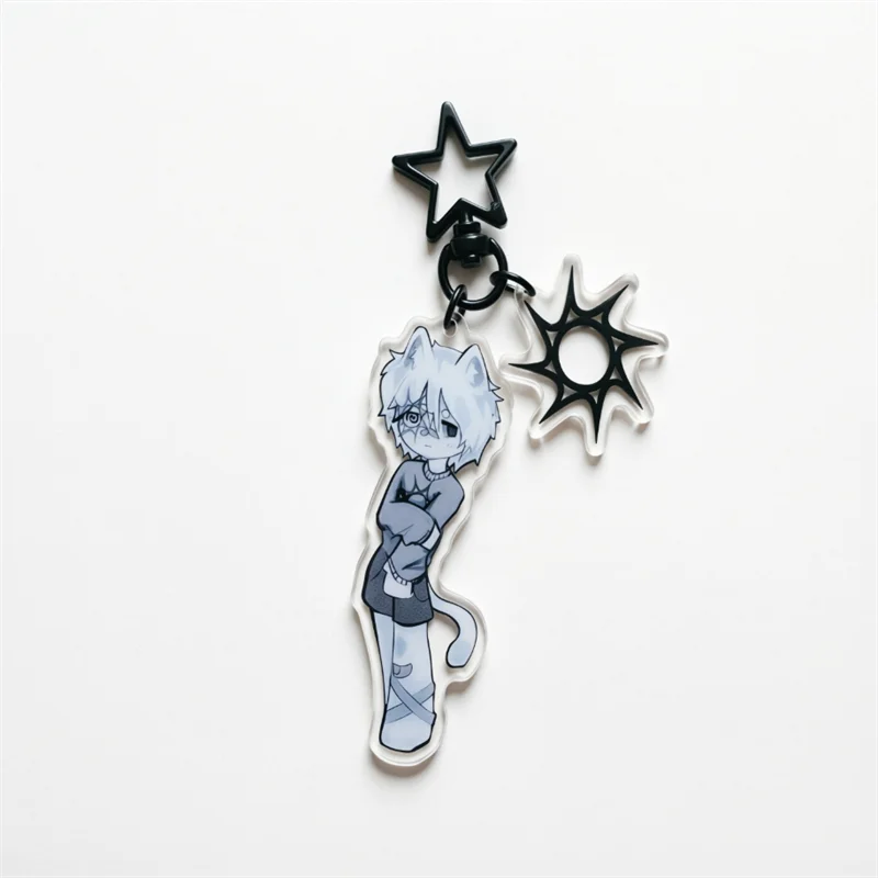 RBLX Forsaken Let Him Go- Broken spawn Acrylic Keychain, Cute cartoon game Character pendant