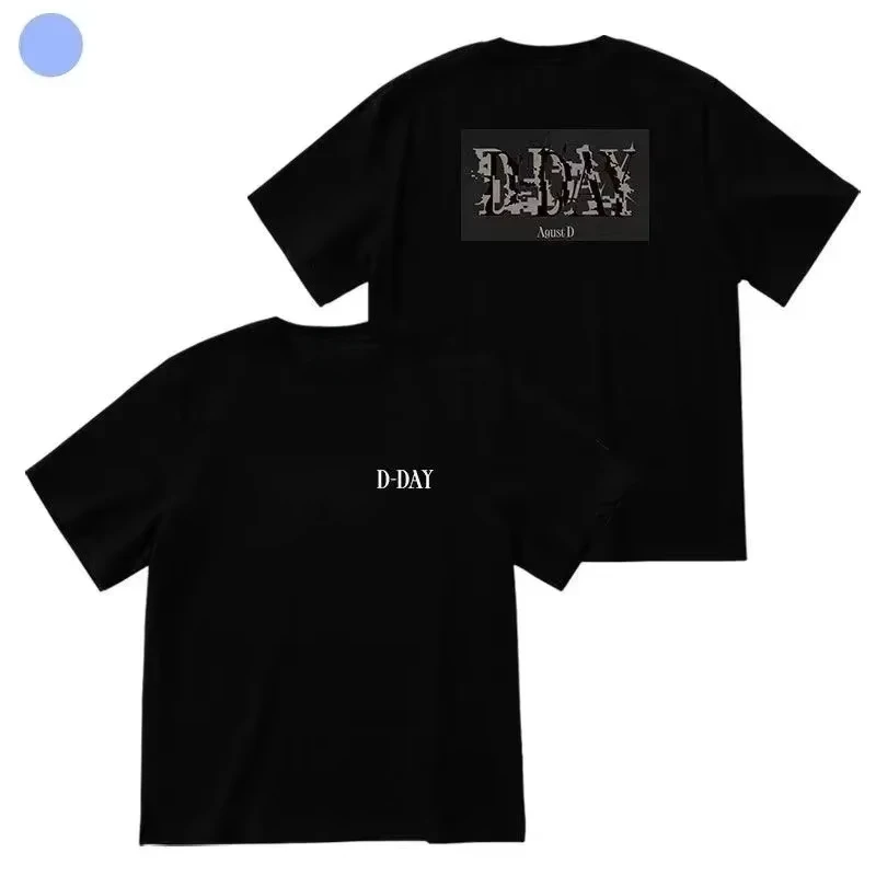 T Shirt Kpop Suga Agust D D-DAY Printed Women's Clothing Plus Size Graphic T-Shirt Top Summer Fashion Clothes