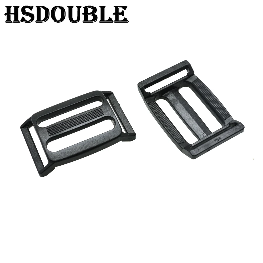 10 Pcs/Pack Plastic Multi-function Tri-Glide Slider Adjust Arched Buckle for Ourdoor Backpack Bags Webbing