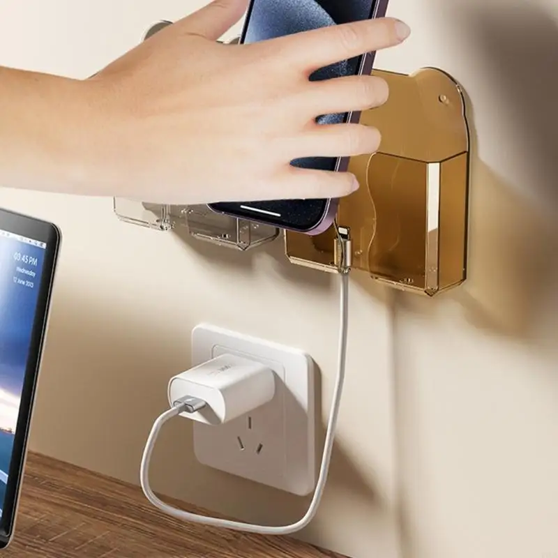 

F3MA Clear Wall Holder Support с зарядной дырой для домашнего рабочего офиса использование