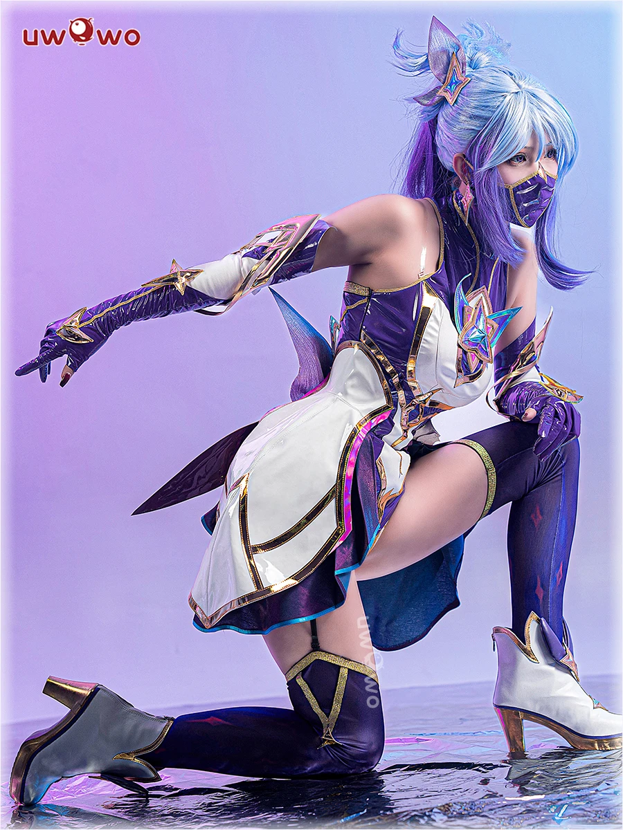 Gioco: League Of Legends ruolo Akali Youwowo League Of Legends Star Guardian Akari Cosplay Costume Girl Lol Cosplay LOL Dress Suit