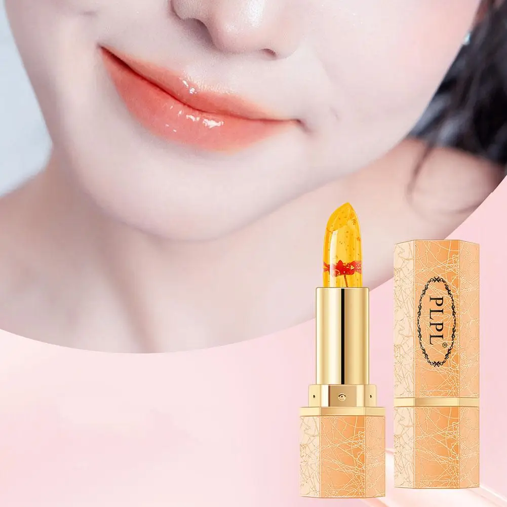 

Transparent Jelly Temperature Change Discoloration Lip Gloss Waterproof Moisturizing Nude Cosmetics Florasis Lipstick L9I0