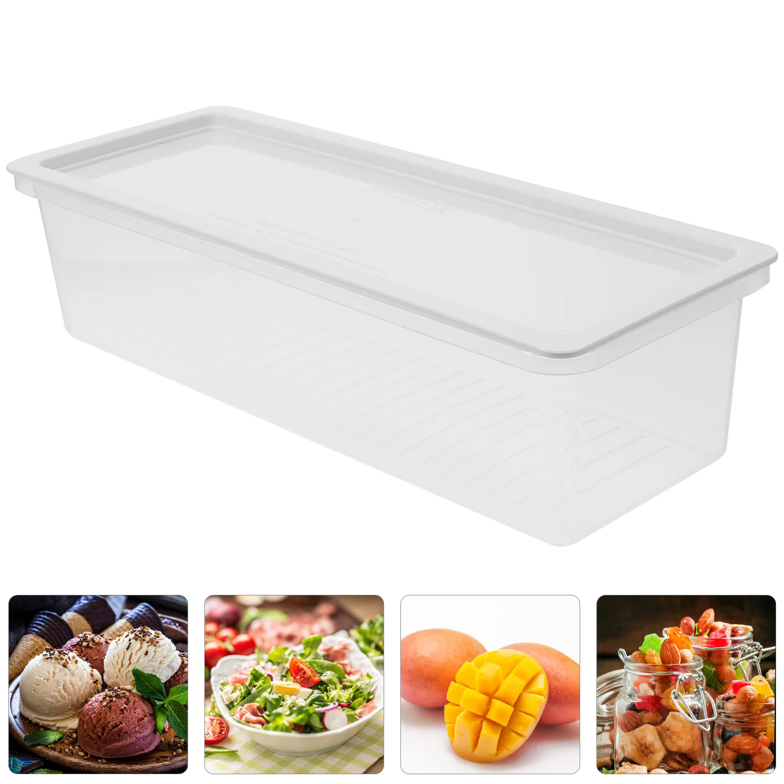 

Spaghetti Noodle Refrigerator Preservation Box Microwavable Butter Cheese Container Airtight Pasta Storage Organizer for Kitchen