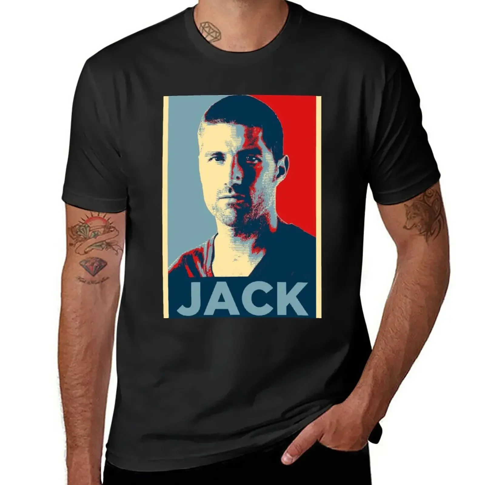 Jack Shephard Lost T-Shirt customs design your own blacks mens vintage t shirts