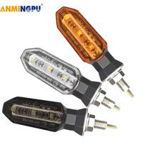 2pcs  8mm Mini Motorcycle LED Turn Signal Lights Amber Flashing Light Blinker Turn Signal Lamp 12V Moto Indicator Accessories