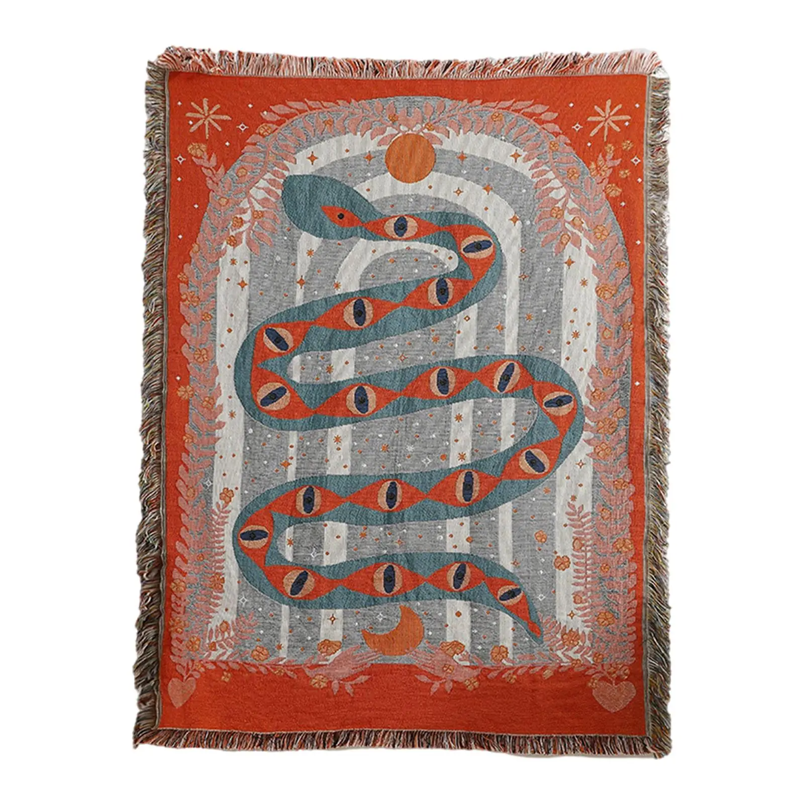 Casual Blanket, Snake Sofa Cover Carpet Decoration, for Travel Bedding