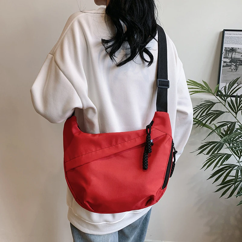 Bolso cruzado de un solo hombro de gran capacidad, informal y a la moda, nuevo