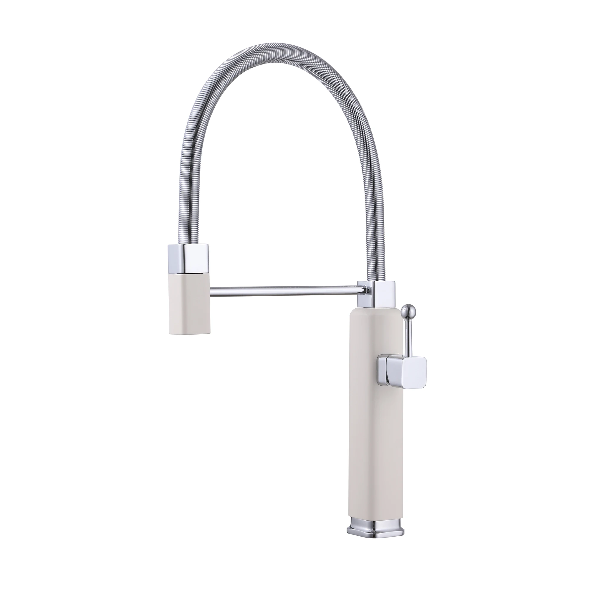 

YYHC-Hot sale hot and cold water white pull out kitchen faucet