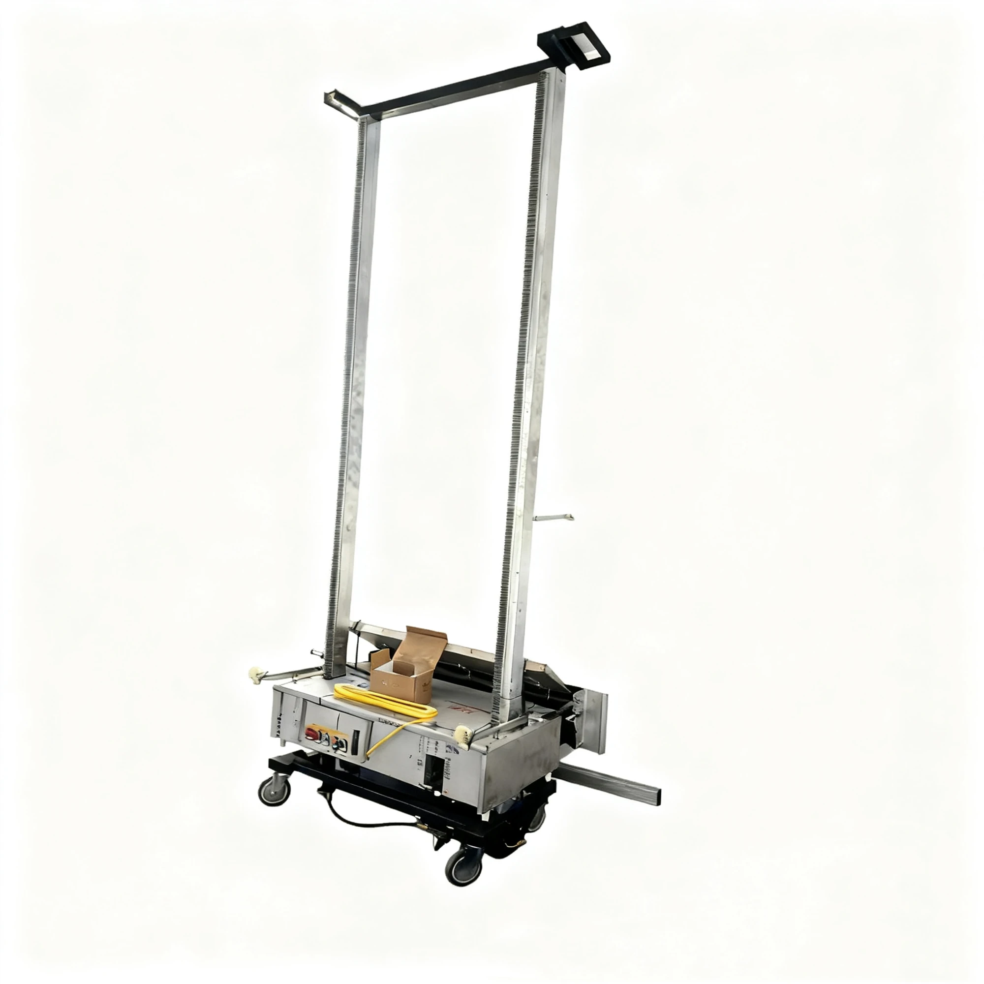 New 80cm Electric Wall Plastering Machine With Engine High Efficiency Automatic Rendering Machine 4m Height
